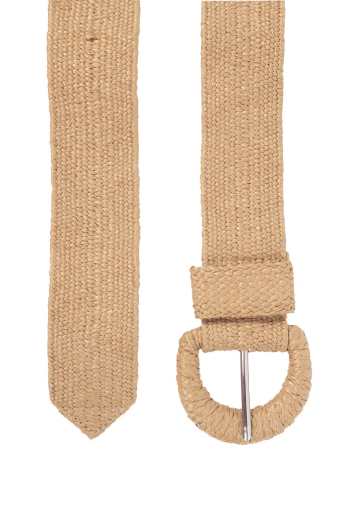 Woven Belt _ 150751 _ Tan