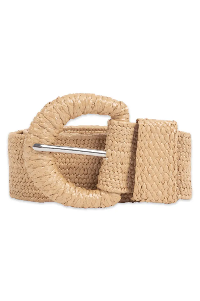 Woven Belt _ 150751 _ Tan